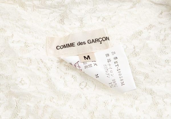 コムデギャルソンCOMME des GARCONS レースロングタンクトップ 白M 【レディース】_画像10