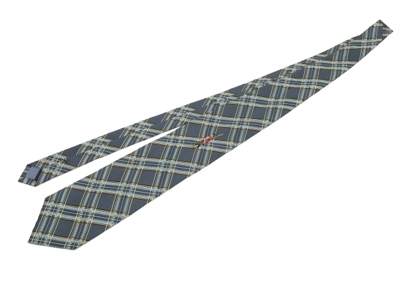  Karl hell mKarl Helmut bias tartan check necktie navy blue [ men's ]