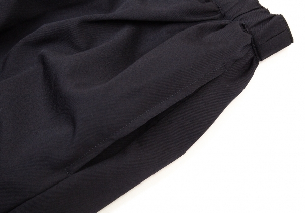 コムデギャルソンCOMME des GARCONS ウールギャバ裾切替デザインスカート 紺S 【レディース】_画像4