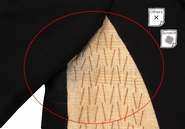 ヨウジヤマモト プールオムYohji Yamamoto POUR HOMME 仮縫いデザインコットンリネンジャケット 黒4 【メンズ】_画像7