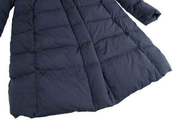 イッセイミヤケ ハートISSEY MIYAKE HaaT ラウンドカラーダウンコート 紺3 【レディース】_画像8