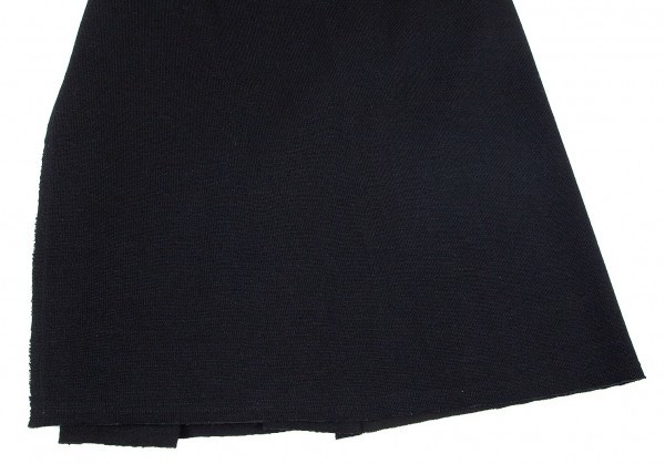  Comme des Garcons COMME des GARCONS knitted Layered switch design skirt black M [ lady's ]