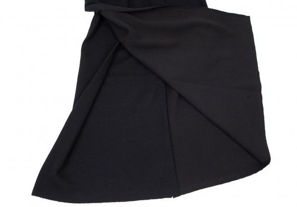  Comme des Garcons COMME des GARCONS knitted Layered switch design skirt black M [ lady's ]