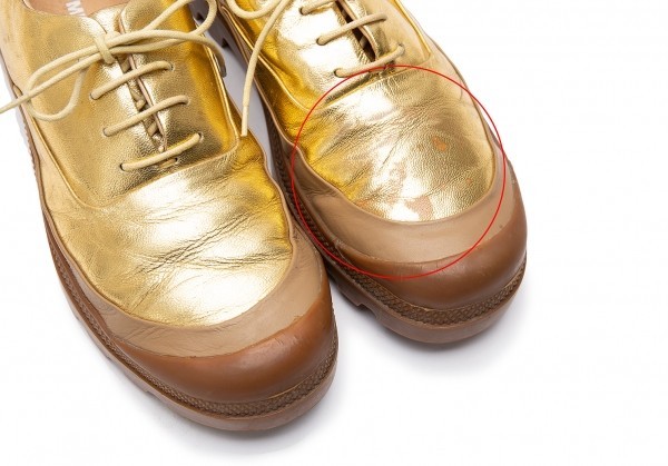  Issey Miyake men ISSEY MIYAKE MEN mountain leather shoes Gold 27 [ men's ]