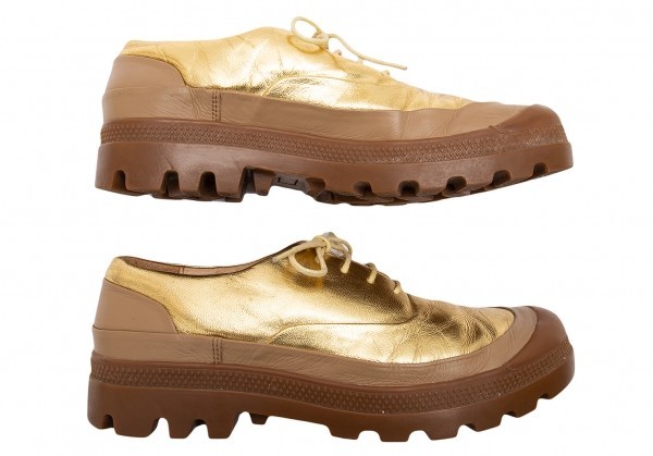  Issey Miyake men ISSEY MIYAKE MEN mountain leather shoes Gold 27 [ men's ]