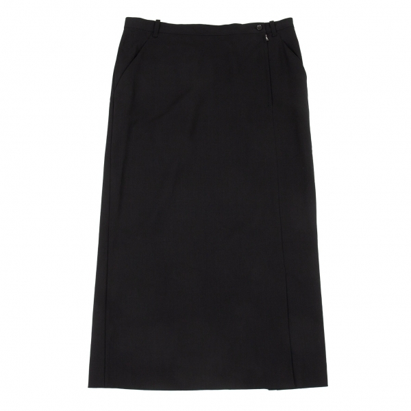 ヨウジヤマモト ファムYohji Yamamoto FEMME ウールストレートスカート