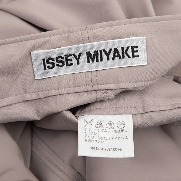 イッセイミヤケISSEY MIYAKE サイドシャーリングパンツ ピンクベージュ2 【レディース】_画像10