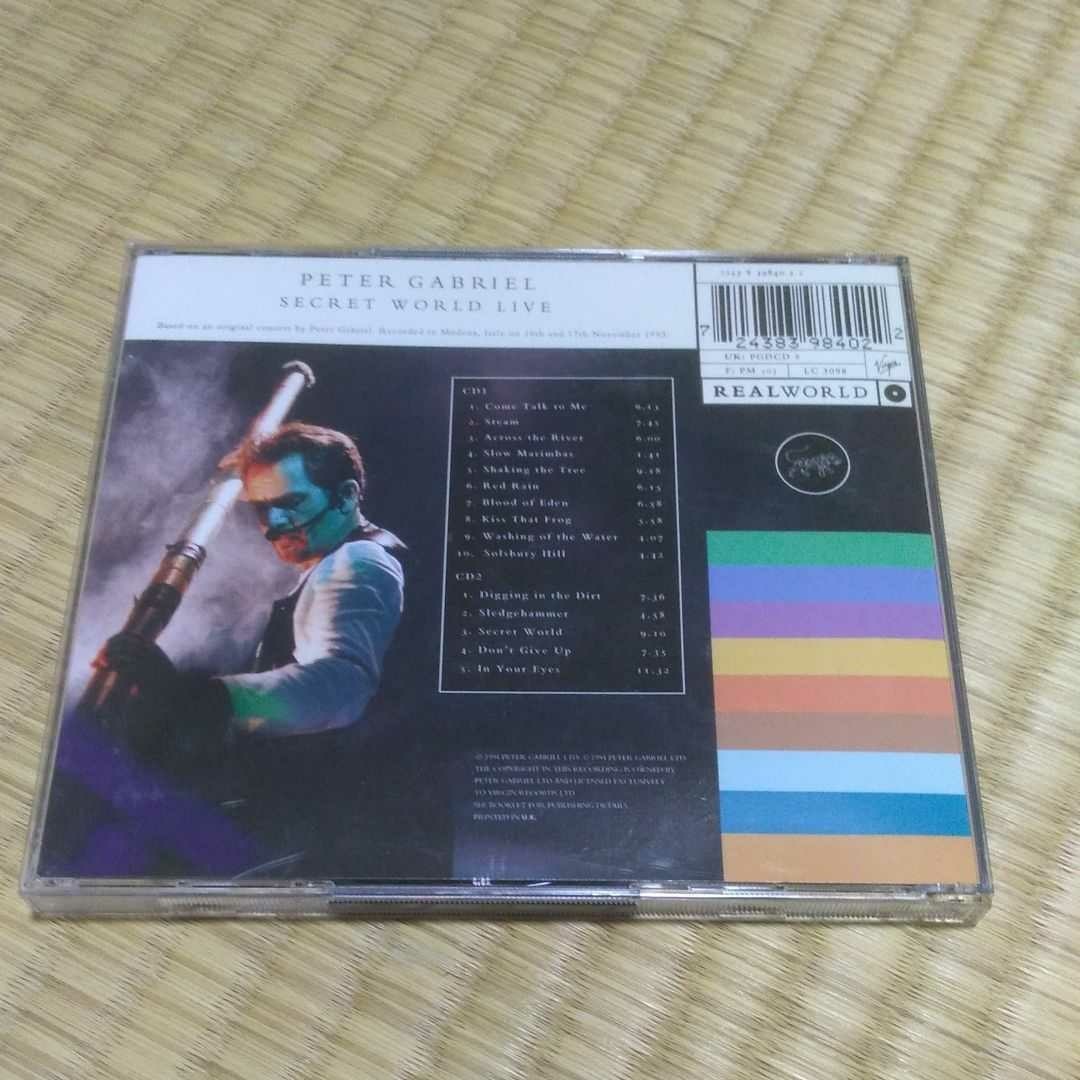 Peter Gabriel Secret World Live 輸入盤CD 2枚組