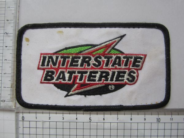 【中古品】ビンテージ INTERSTATE BATTRIES 企業 会社 ロゴ ワッペン/ 自動車 バイク オートバイ カー用品 整備 モーター系 88_画像8