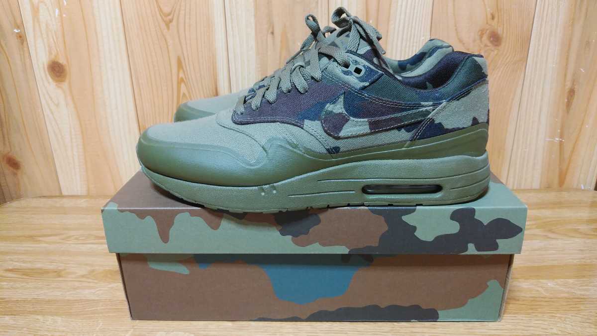 ナイキ エアマックス NIKE AIR MAXIMⅠ　FRANCE SP MEDIUM OLIVE/DARK ARMY 607473-200 28.5cm 仏軍迷彩美品_画像2