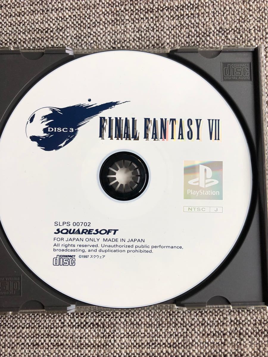 PlayStation ファイナルファンタジー7 PS ソフト FINAL FANTASY ファイナルファンタジーVII