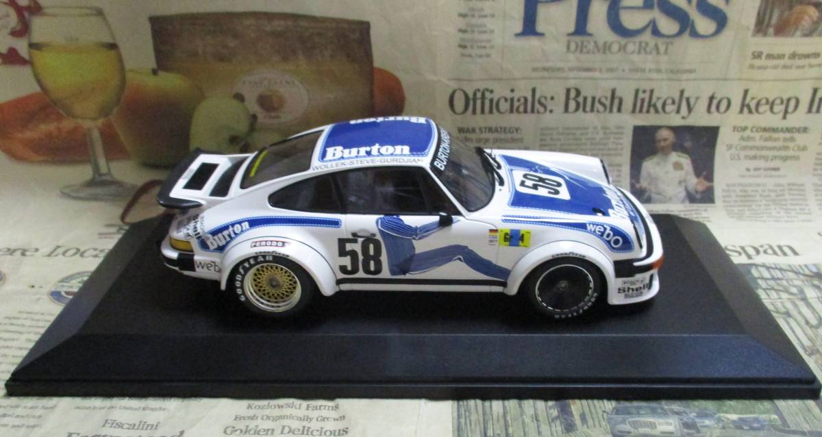 ★レア絶版*世界336台*Minichamps PMA*1/18*Porsche 934 Turbo #58 Kremer Racing 1977 Le Mans 24h_画像6