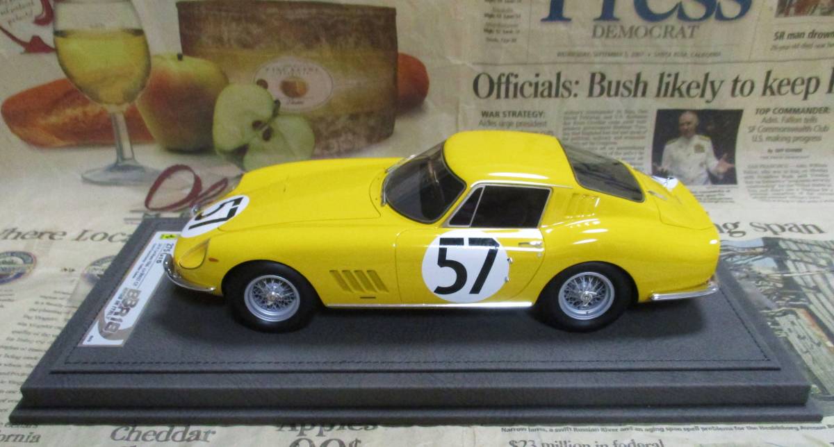 ★激レア絶版*世界76台*BBR*1/18*Ferrari 275 GTB/C #57 1966 Le Mans 24h≠MR_画像5