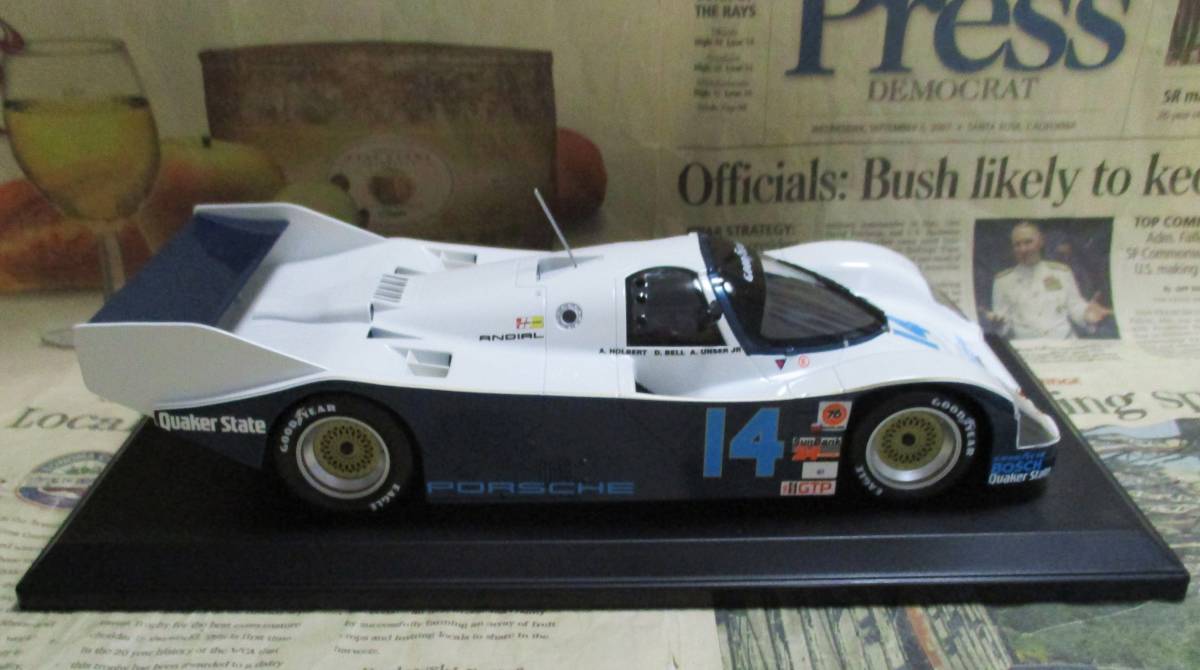 ★レア絶版*世界1000台*Norev*1/18*Porsche 962C #14 Holbert Racing*1986 Daytona 24h*ポルシェ_画像6