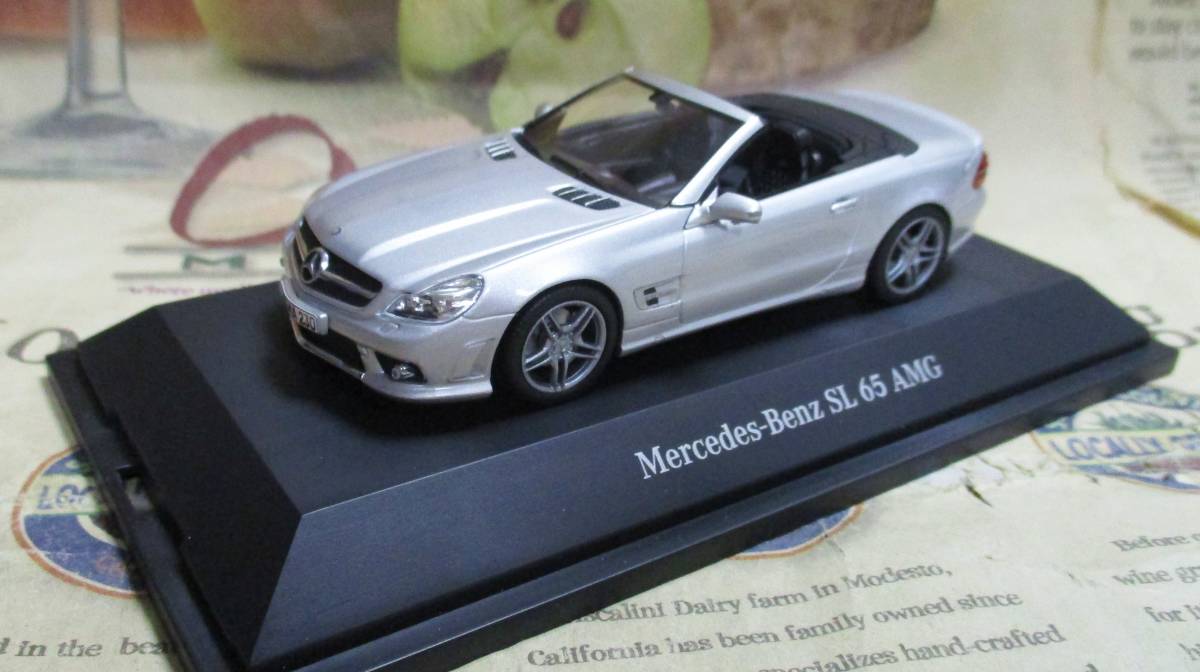 ☆レア絶版*ディーラー限定*Minichamps PMA*1/43*Mercedes-Benz SL65 AMG イリジウムシルバー