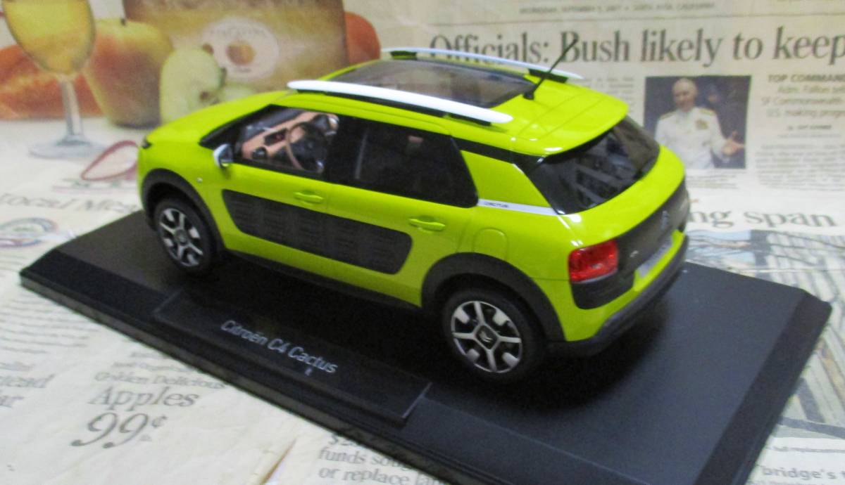 * rare out of print *Norev*1/18*2014 Citroen C4 Cactus yellow green 