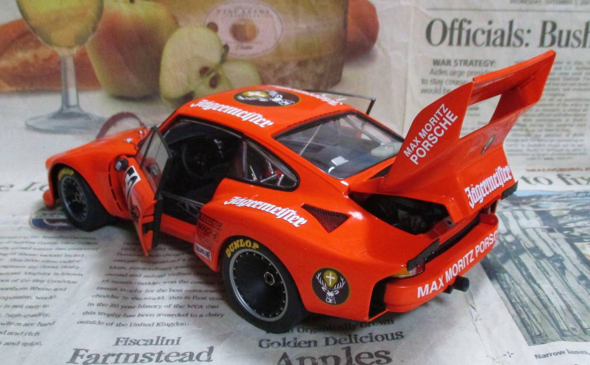 * ultra rare out of print *EXOTO*1/18*1976 Porsche 934 RSR / 935 Turbo Jagermeister Gift Set* gift set ≠BBR