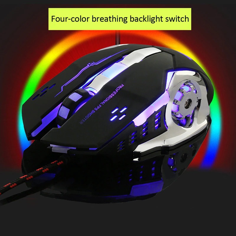 ((安心価格))ワイヤレス 無線 ゲーミング マウス サイレント仕様 LEDバックライト付き USB光学エルゴノミックマウス 選べる4色_画像4