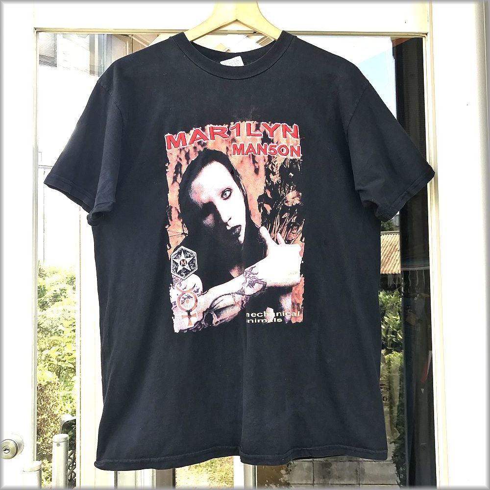 ★マリリンマンソン　Marilyn Manson　90s　Tシャツ　mechanical animals　size XL★検 ビンテージ ロックT_画像1