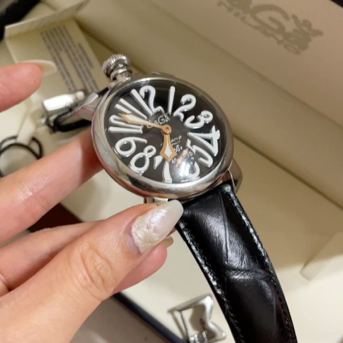 ガガミラノGaGaMILANO マヌアーレ 48mm メンズ腕時計 付属品あり-