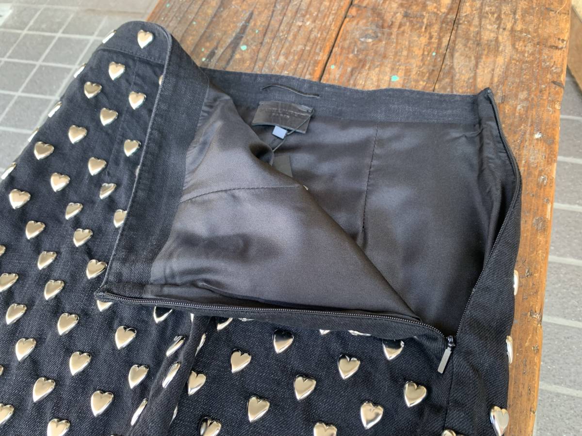 ☆未使用☆SAINT LAURENT☆サンローラン☆スカート☆ハート☆スタッズ