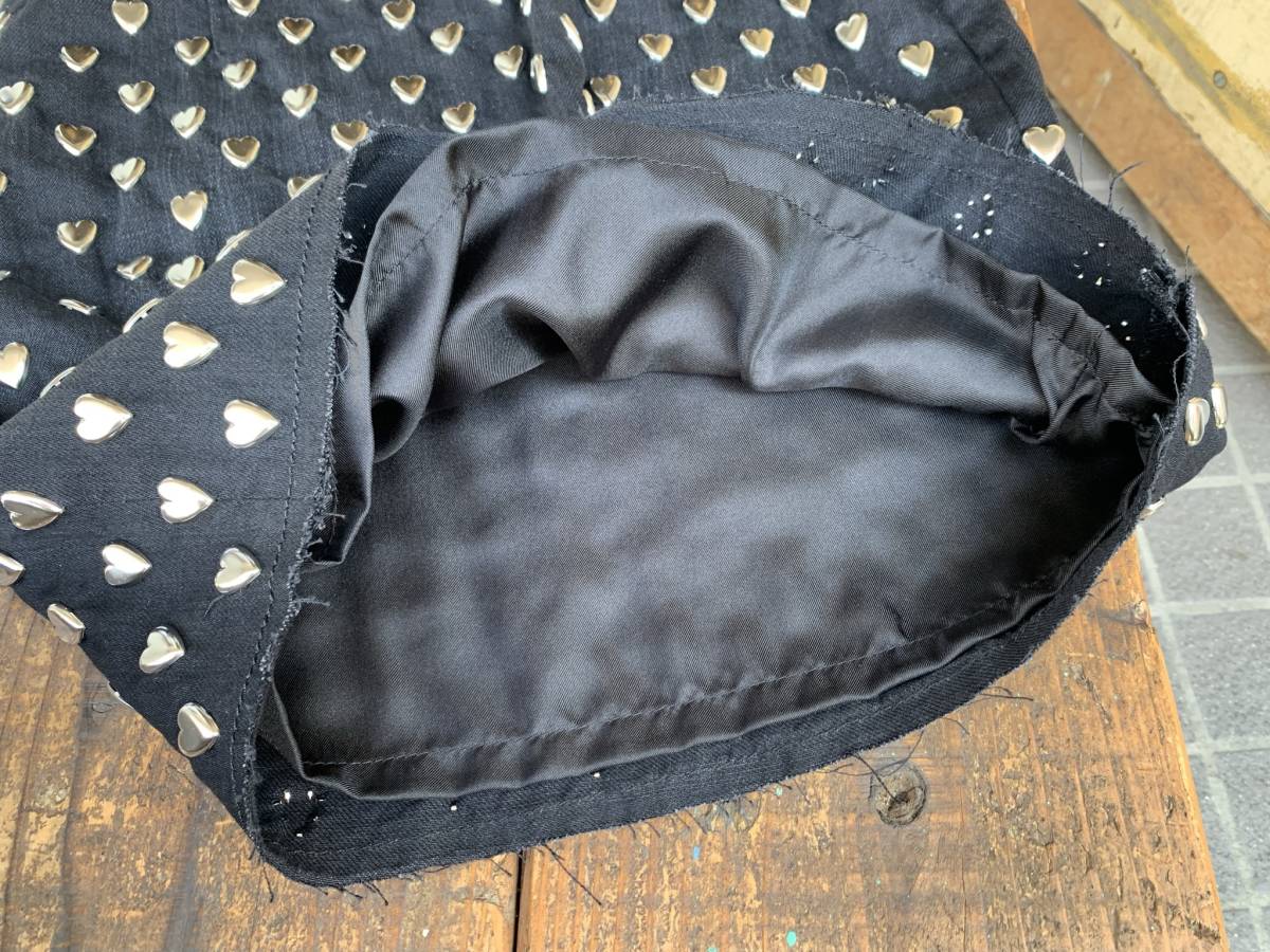 ☆未使用☆SAINT LAURENT☆サンローラン☆スカート☆ハート☆スタッズ