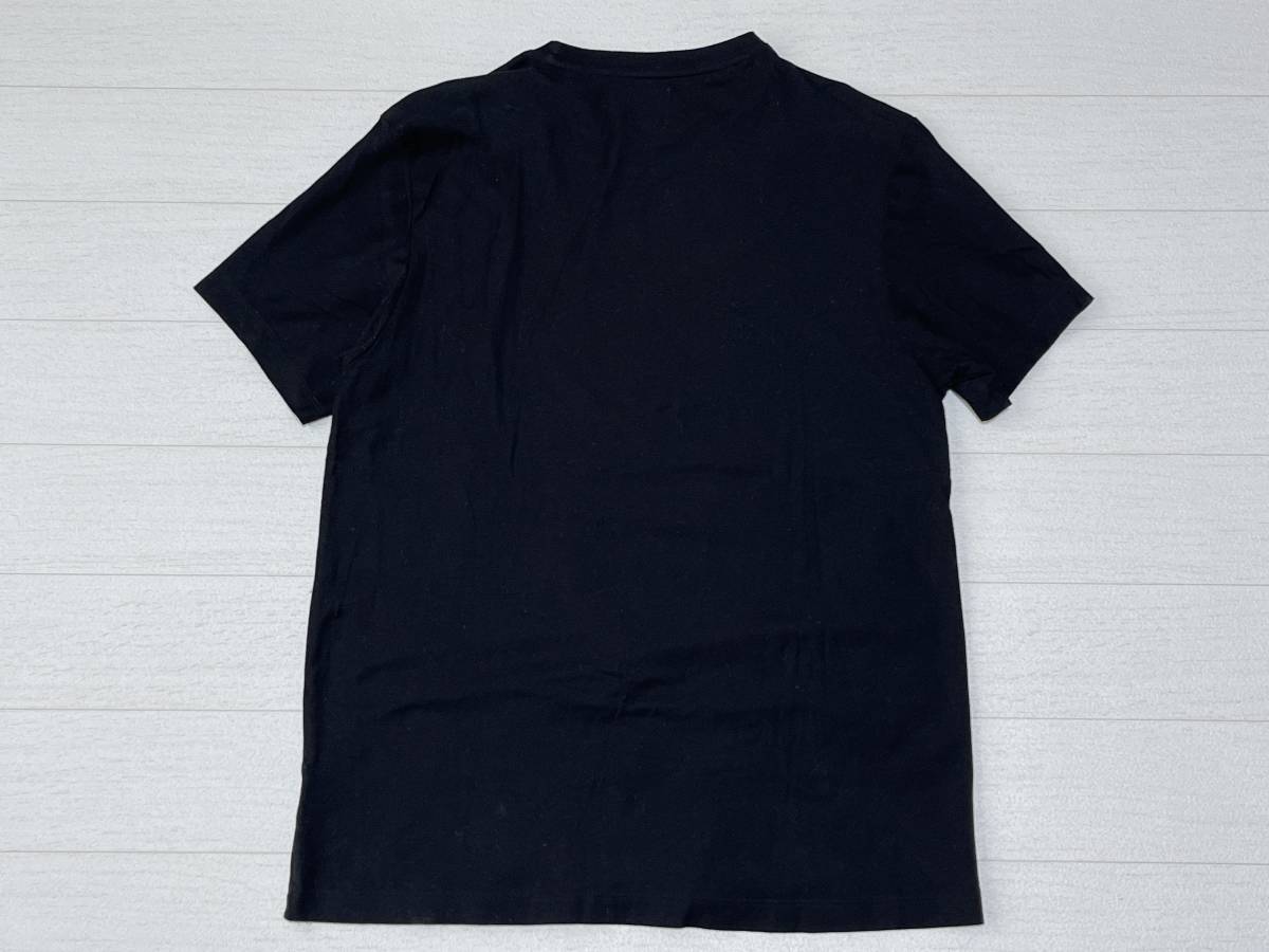 ☆送料無料☆ Calvin Klein カルバンクライン 古着 半袖 無地 Tシャツ メンズ Ｌ ブラック トップス 中古 即決_画像3