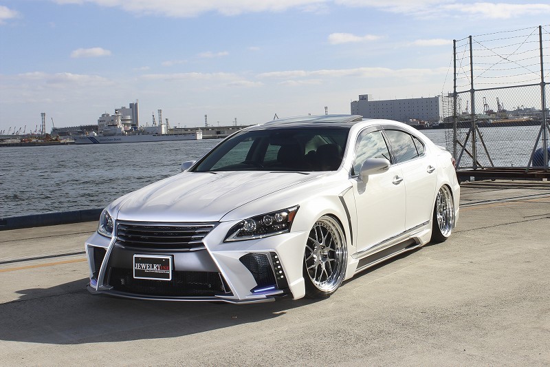 レクサス LS 40系 後期 FSR エアロ 3点セット LEXUS LS460 LS600h★ブラックパールコンプリート★新品 未塗装品_画像4