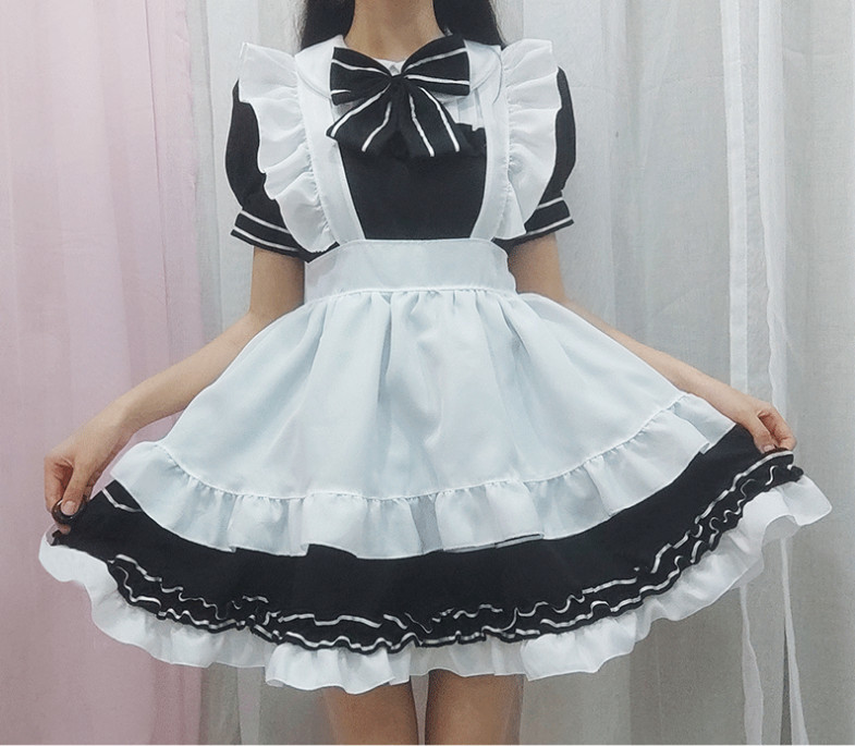 ヤフオク! - 【萌】レディース メイド 服 ロリータ かわいい ハロウィ...