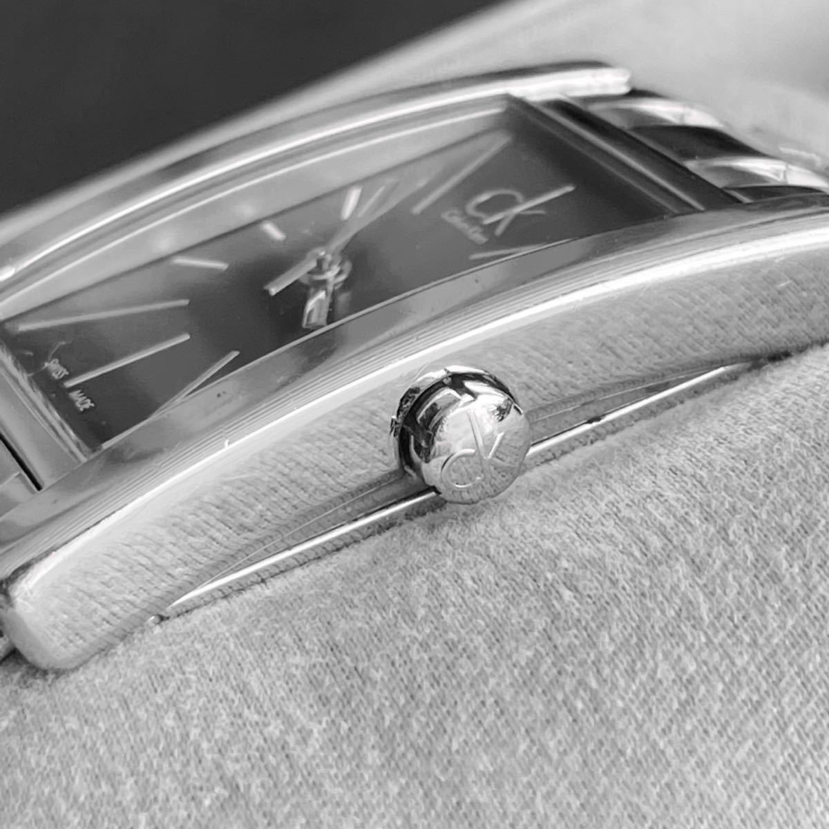Calvin Klein カルバンクライン 腕時計 シルバー メンズ レディース 余りコマ、取扱説明書付き スイス製 ALL STAINLESS STEEL K4P231 00_画像3