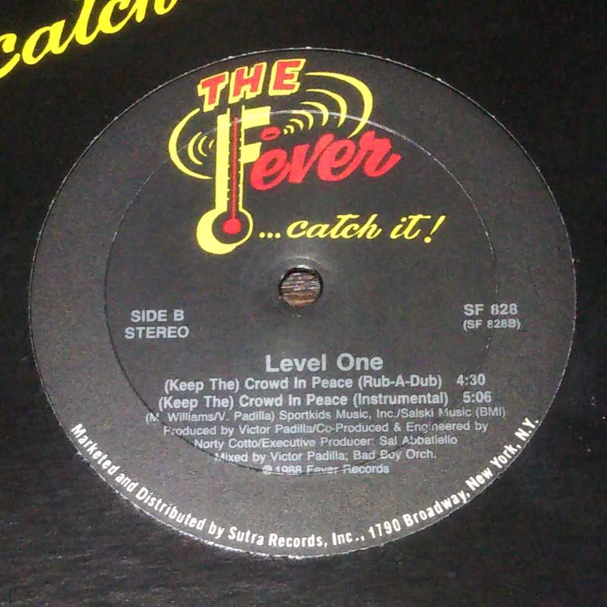 LEVEL ONE / (KEEP THE)CROWD IN PEACE /80'S HIP HOP/ミドルスクール/MIDDLE SCHOOL RAP/VICTOR PADILLA (V.I.C.)/BAD BOY ORCHESTRA _画像2