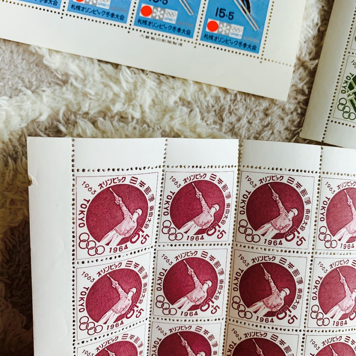 東京オリンピック 1964 札幌オリンピック冬季大会 記念切手シート