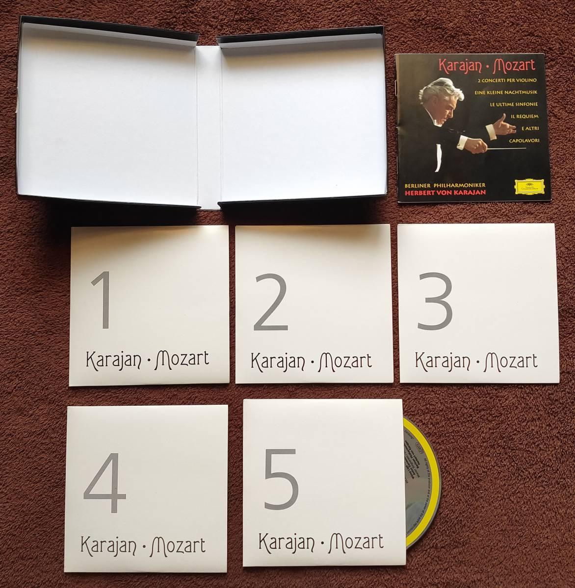 5CD-BOX/Herbert von Karajan, Berliner Philharmoniker Karajan - Mozart/カラヤン・モーツァルト・ベルリン フィルハーモニー管弦楽団_画像6