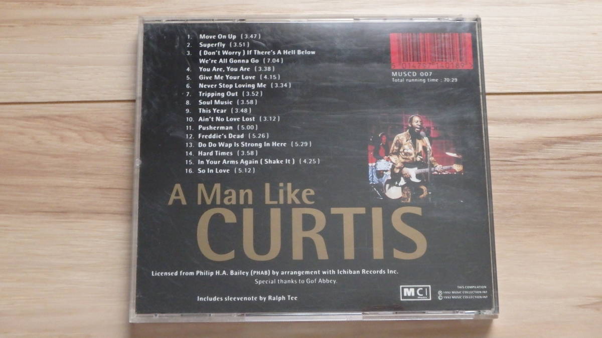 ●中古CD●A Man Like Curtis The Best Of Curtis Mayfield カーティス・メイフィールド 輸入盤●