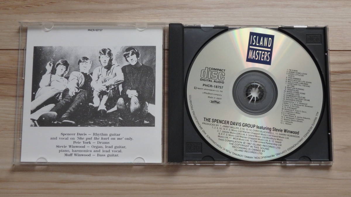 【CD】THE BEST OF SPENCER DAVIS GROUP featuring Stevie Winwood/ ベスト オブ スペンサー デイヴィス グループ_日本語歌詞、解説入り