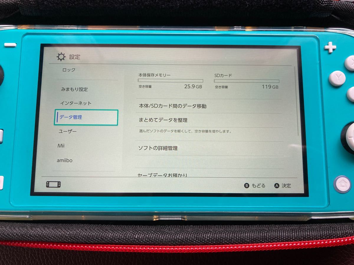 Nintendo Switch Lite　ニンテンドースイッチライト本体　ターコイズ　美品　ケース　メモリーカード付