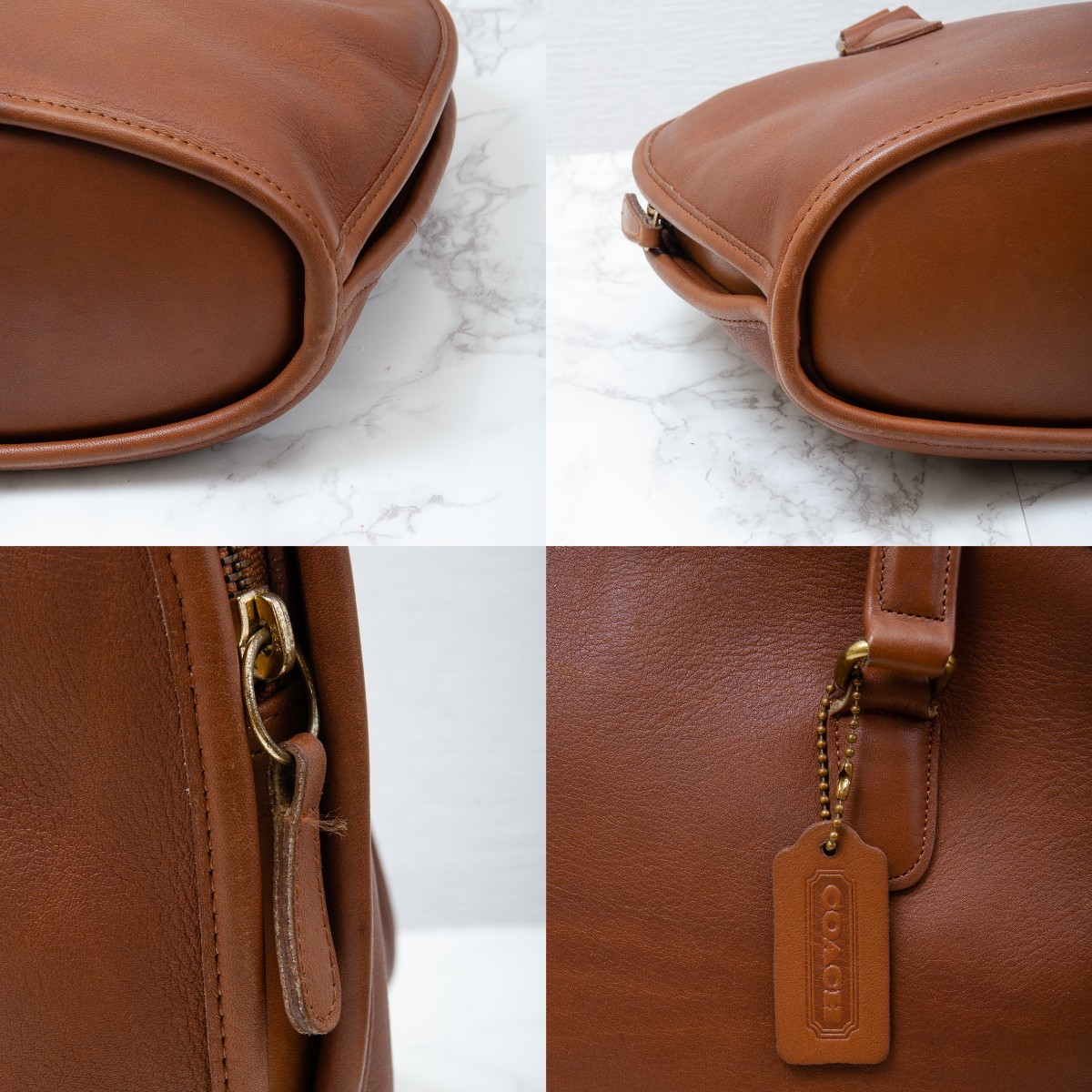 極美品】COACH(コーチ) オールドコーチ レザー ハンドバッグ 極美品】COACH(コーチ) オールドコーチ レザー ハンドバッグ
