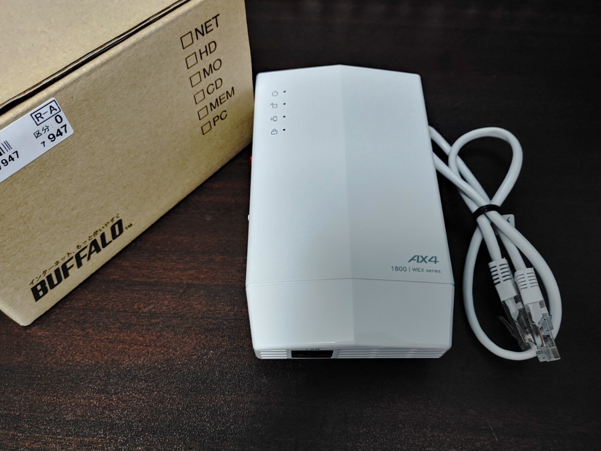 バッファロー WiFi 無線LAN 中継機 WEX-1800AX4