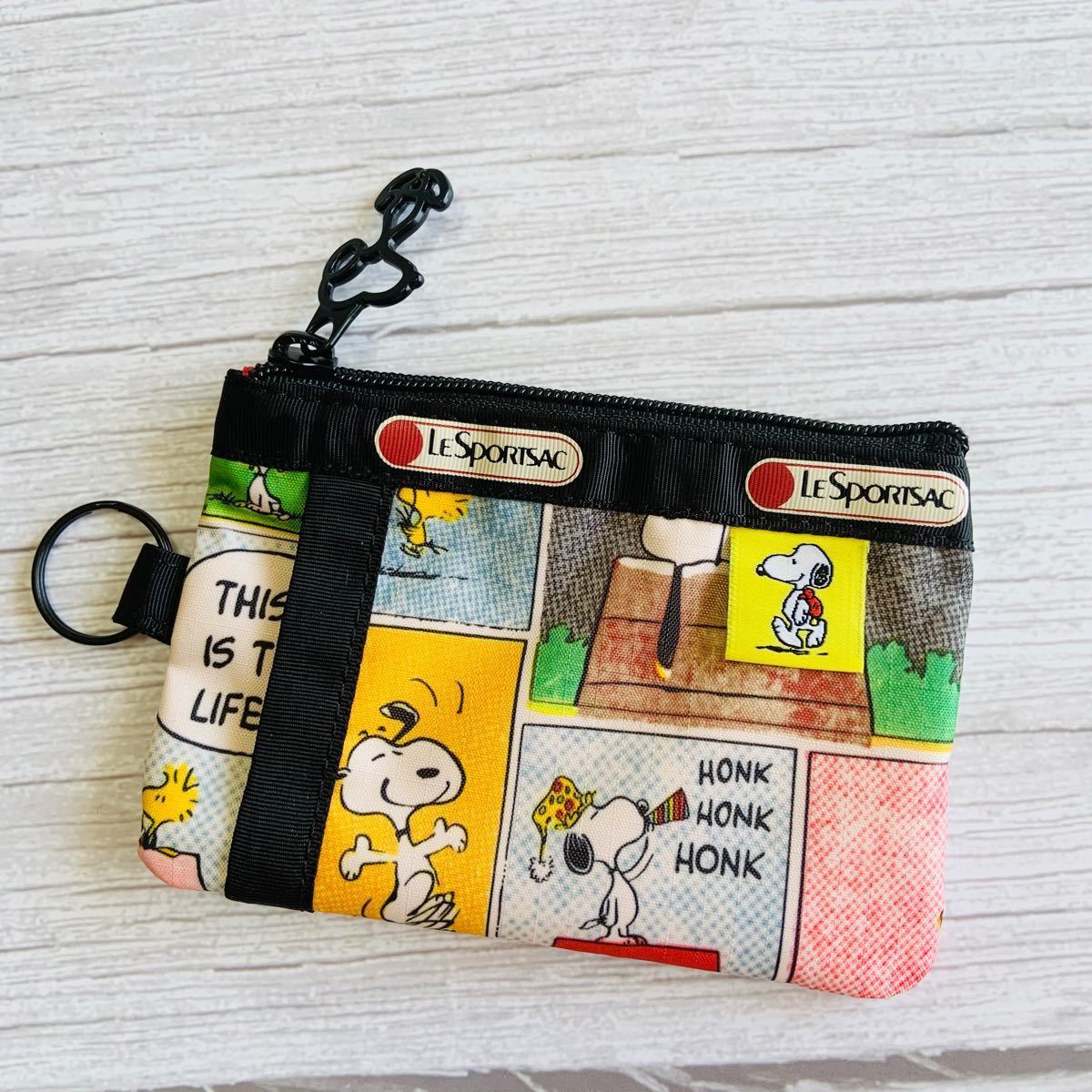 ☆激レア☆廃盤☆新品未使用保管☆レスポートサック☆パスケース☆peanuts☆ レスポートサック ID CARD CASE IDカードケース スヌーピー