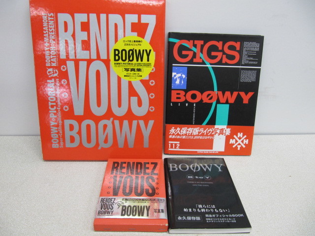 BOOWY суммировать RENDEZ-VOUS BOOWY/GIGS/RENDEZ-VOUS BOOWY легкий оборудование версия /BtoY фотоальбом постер 2 листов * стикер есть 