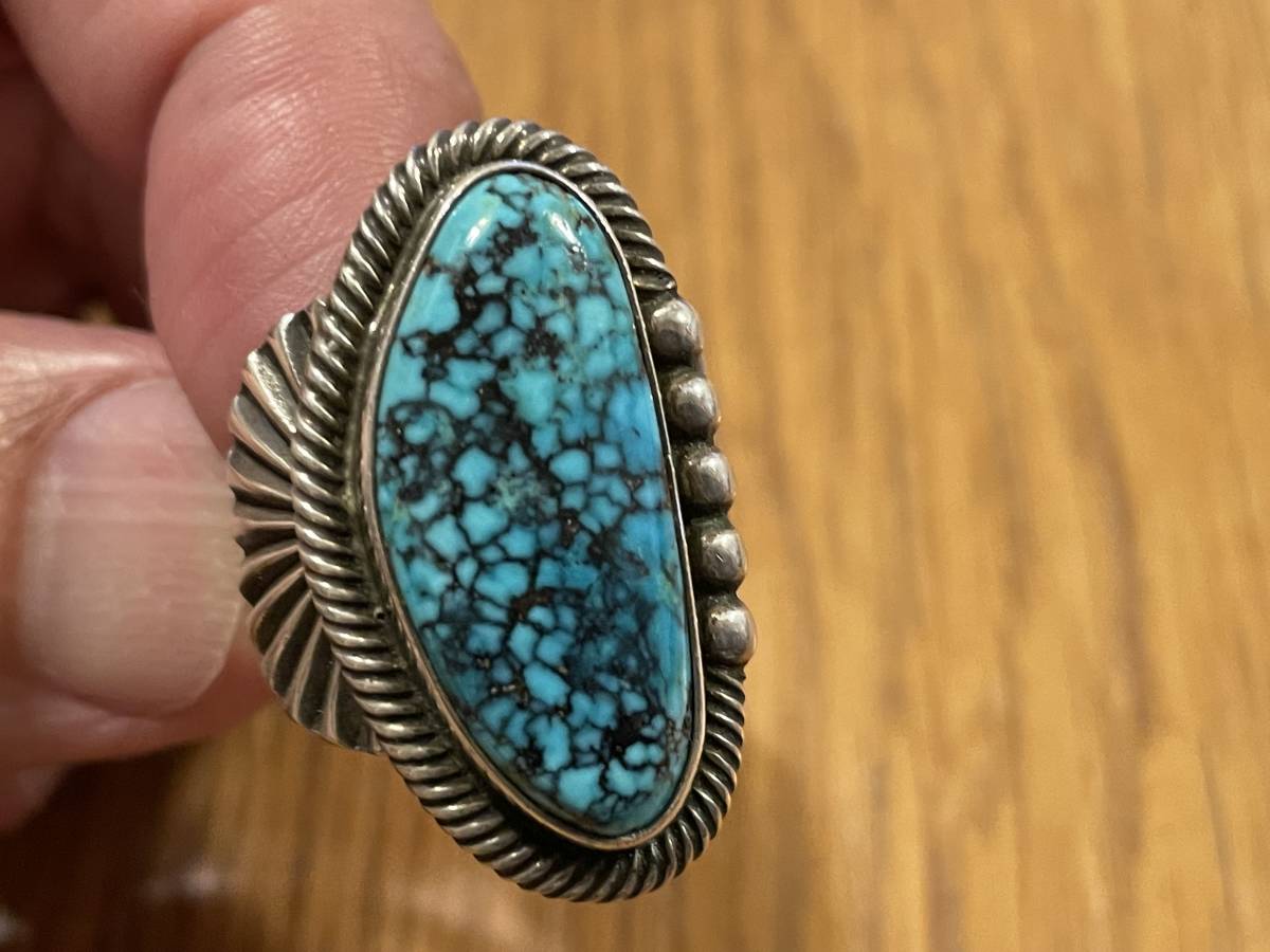  Stan Ray Parker Stanley Parker Navajo Navajo turquoise ring neitib Spirit NATIVE SPIRIT