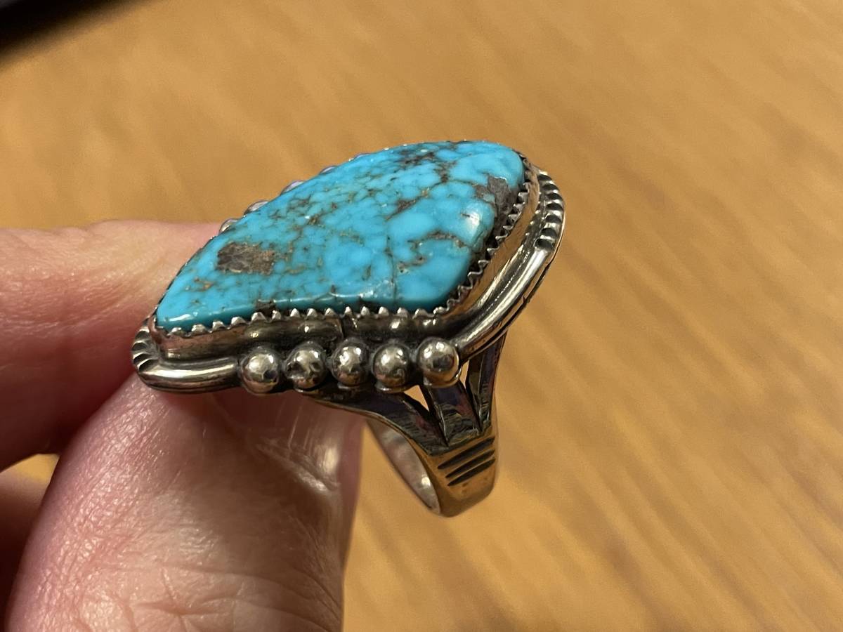 . Takumi Mark chi-Mark Chee Navajo Navajo turquoise ring 