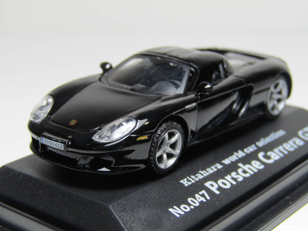 Porsche 1/72 ポルシェ Carrera GT ブラック カレラ GT スピードスター フェルディナント 911 955 Kitahara world car selection_画像1