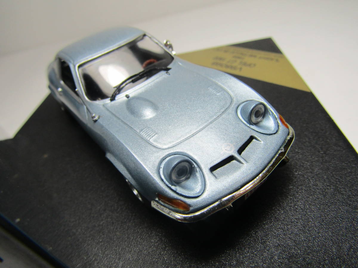  Opel GT1900 オペル 1/43 ヴィンテージ Light METALLICBLUE ビテス 当時物 シルバーブルー 1969 ライト開時ディスプレイ オリジナル FR _画像8