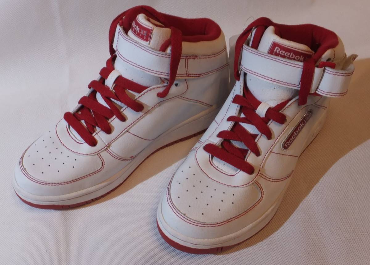 Reebok RB405 HSV 74-94673 ハイカットスニーカー 白赤 23cm Reebok RB405 HSV 74-94673 ハイカットスニーカー 白赤 23cm