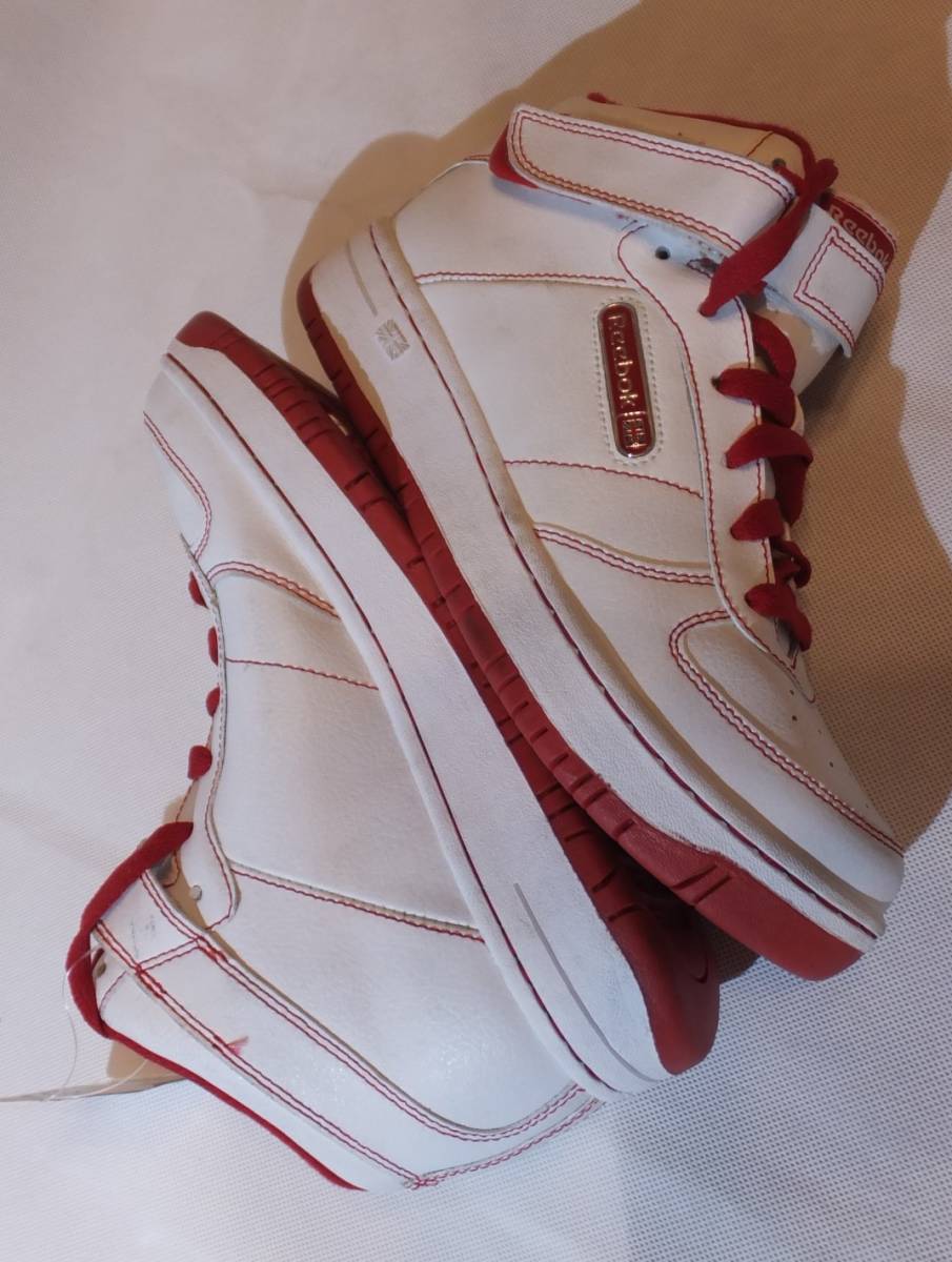 Reebok RB405 HSV 74-94673 ハイカットスニーカー 白赤 23cm Reebok RB405 HSV 74-94673 ハイカットスニーカー 白赤 23cm