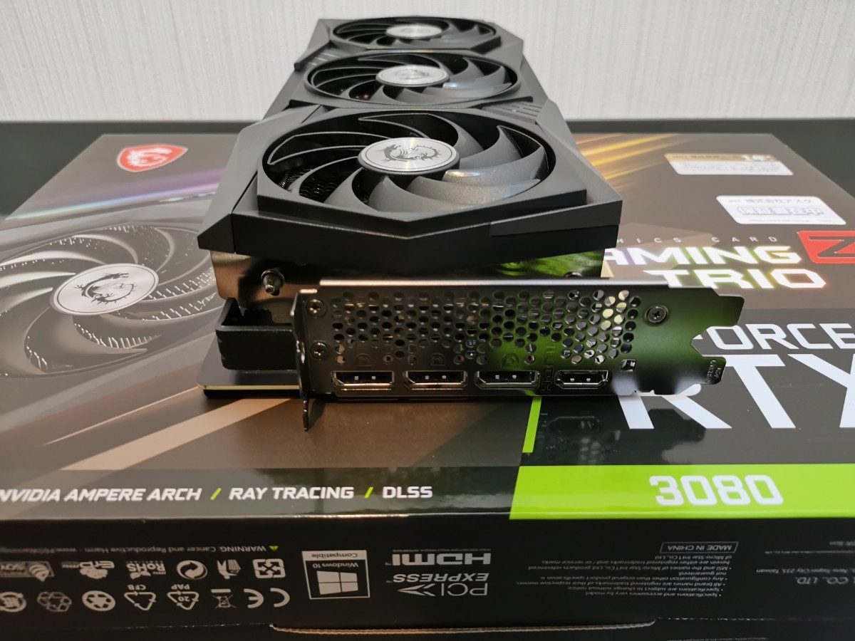 MSI GeForce RTX 3080 GAMING Z TRIO 10G 短期間使用 非LHR版｜Yahoo