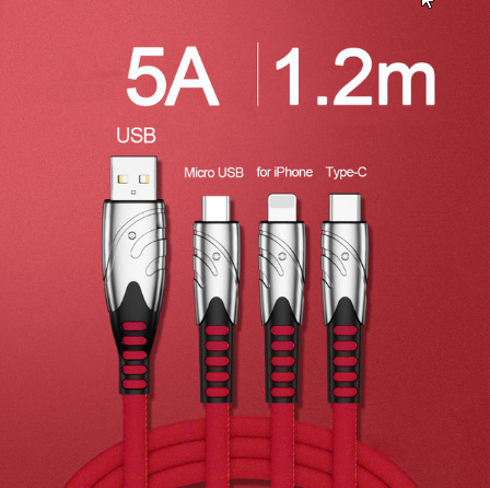 5A 高速充電 3 1 Usb タイプ C ケーブルのための iphone サムスン Xiaomi マルチ急速充電　充電器マイクロ USB ケーブル 2 1|a_画像8