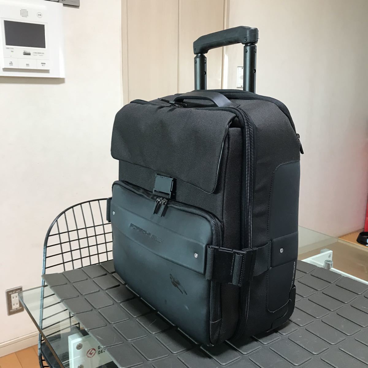 【廃盤/希少/レア】PORSCHE DESIGN ポルシェデザイン　LUGGAGE P'2000 ビジネスキャリーバッグ/トローリー　2輪　BLACK_画像3