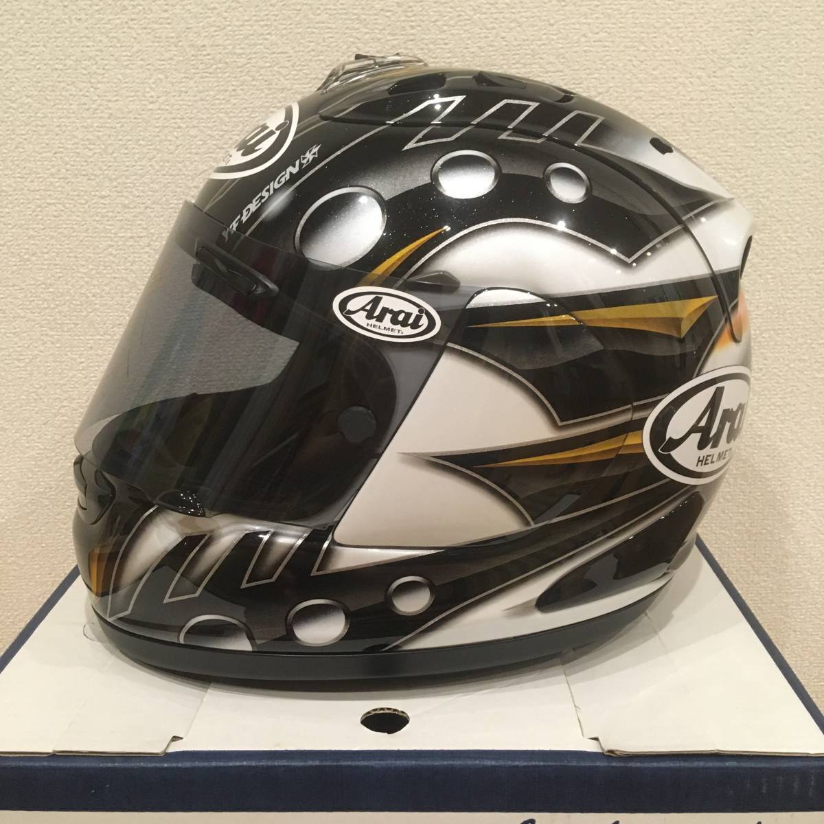 シルバー/レッド 原田哲也 Arai RX-7RR4 200個限定サイン入りレプリカ